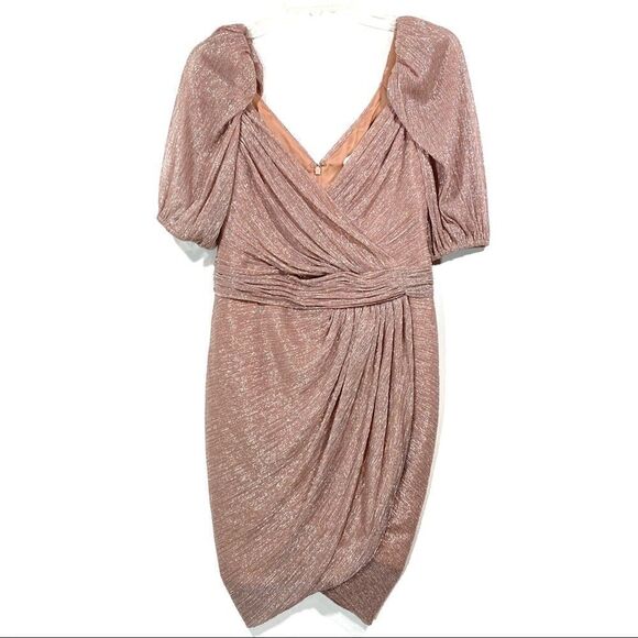 Jonathan Simkhai Shimmer Nina Plisse Mini Dress Sz 6 Fairy Coquette Ballet Party - Picture 3 of 11